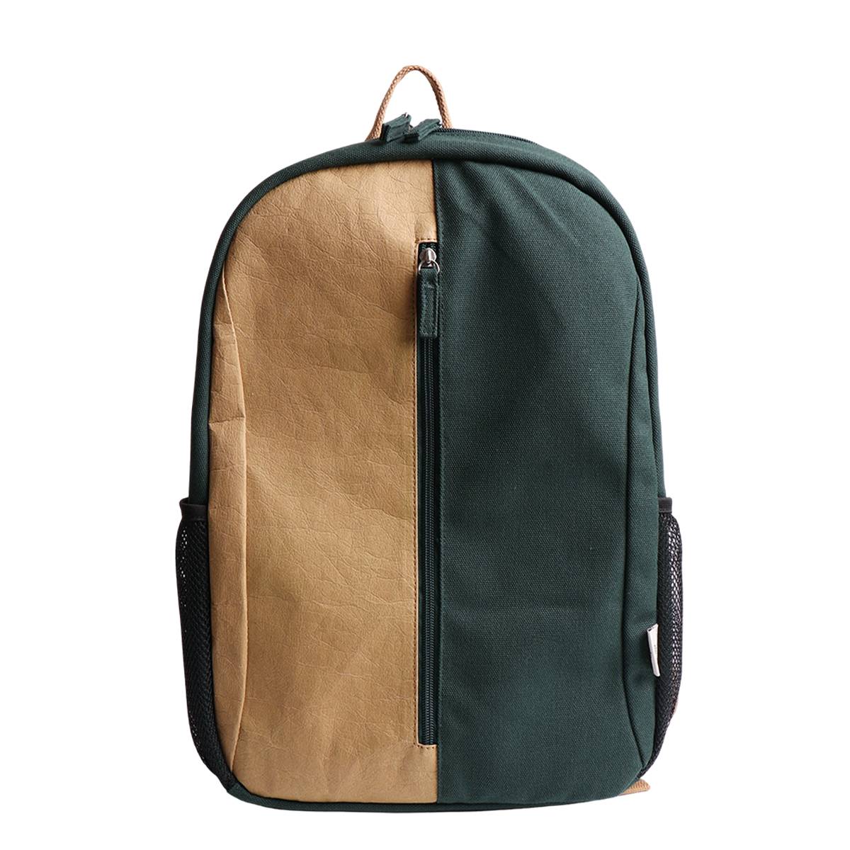 B112-Recycled Cotton & Washed Kraft Paper Backpack